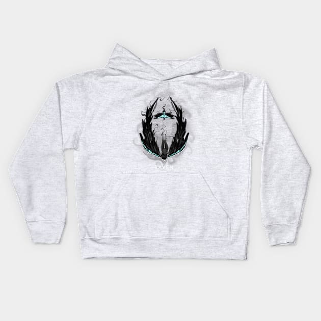 Raven Kids Hoodie by MoOrphyne